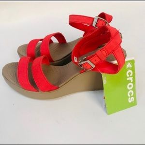 Croc Wedges - never worn! NWOT